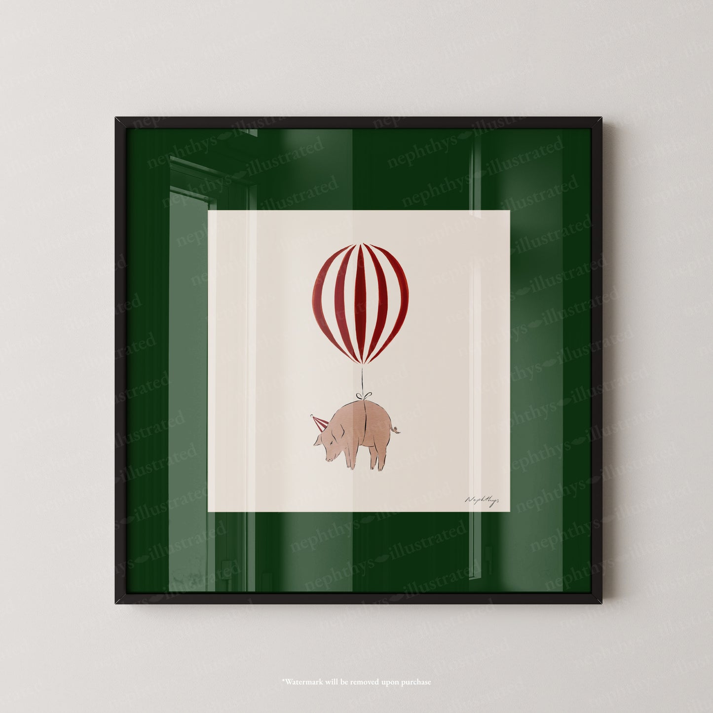 Pig Balloon Personalised