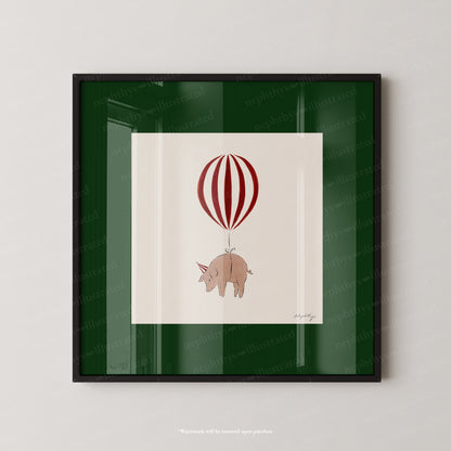 Pig Balloon Personalised