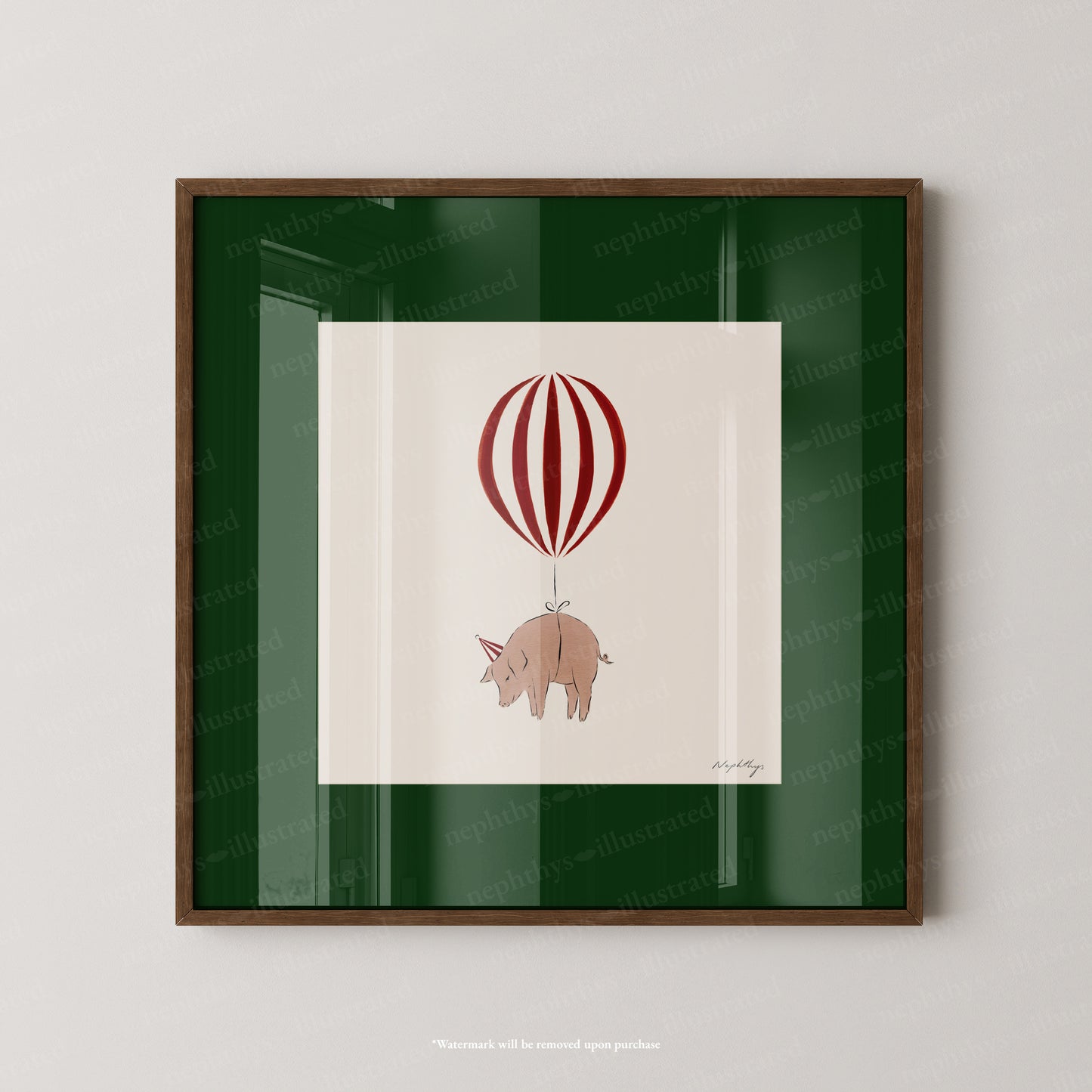 Pig Balloon Personalised