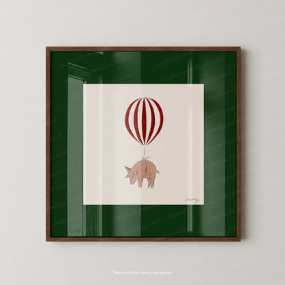 Pig Balloon Personalised