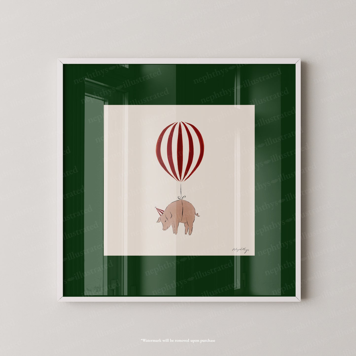 Pig Balloon Personalised