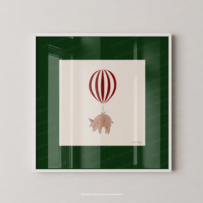 Pig Balloon Personalised