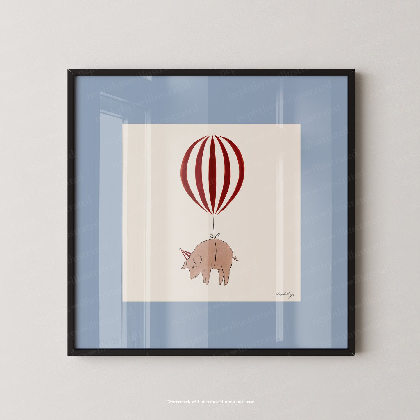 Pig Balloon Personalised