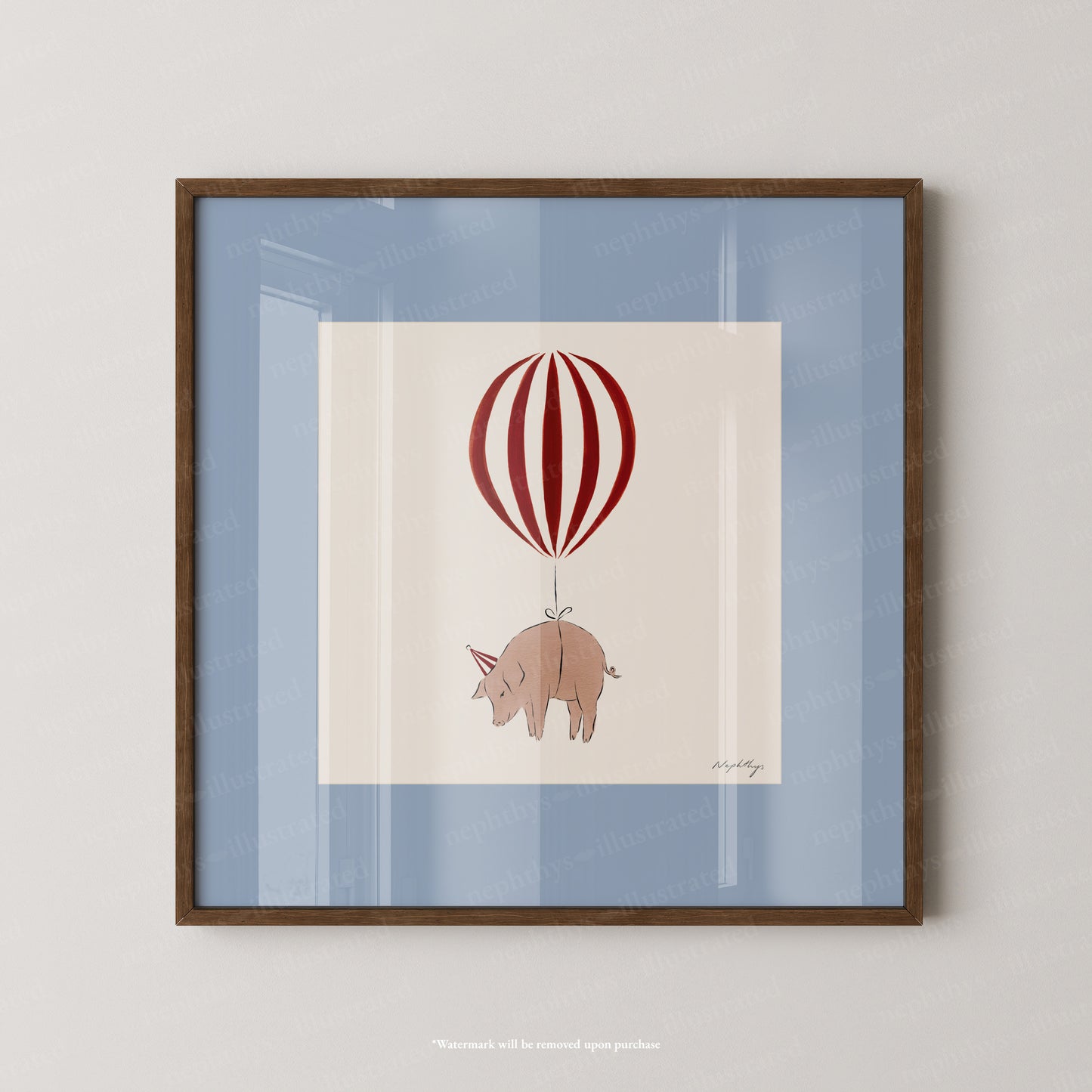 Pig Balloon Personalised