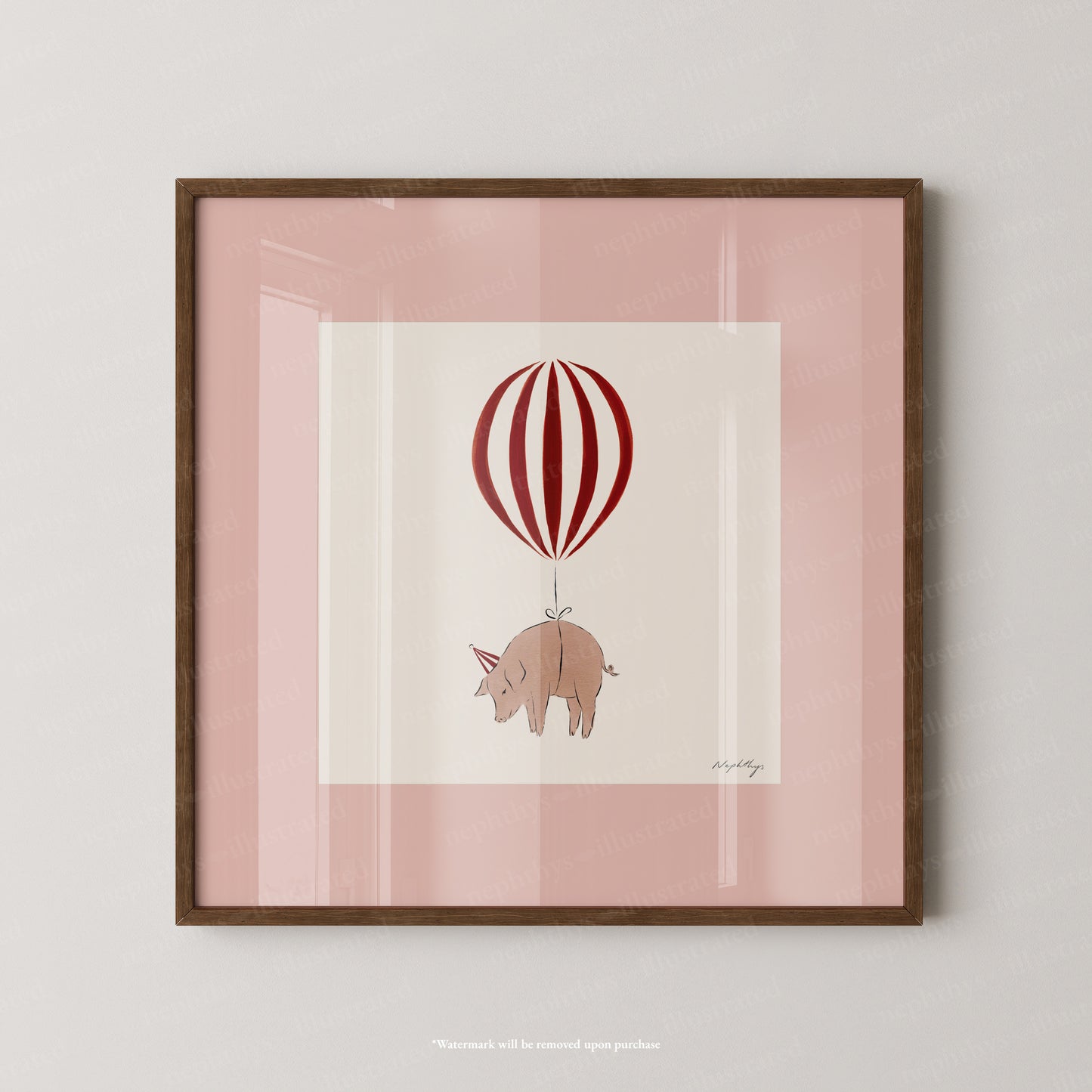 Pig Balloon Personalised