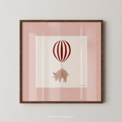 Pig Balloon Personalised