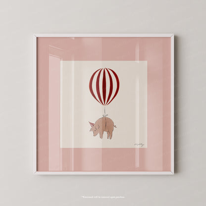 Pig Balloon Personalised