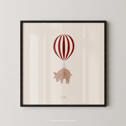 Pig Balloon Personalised