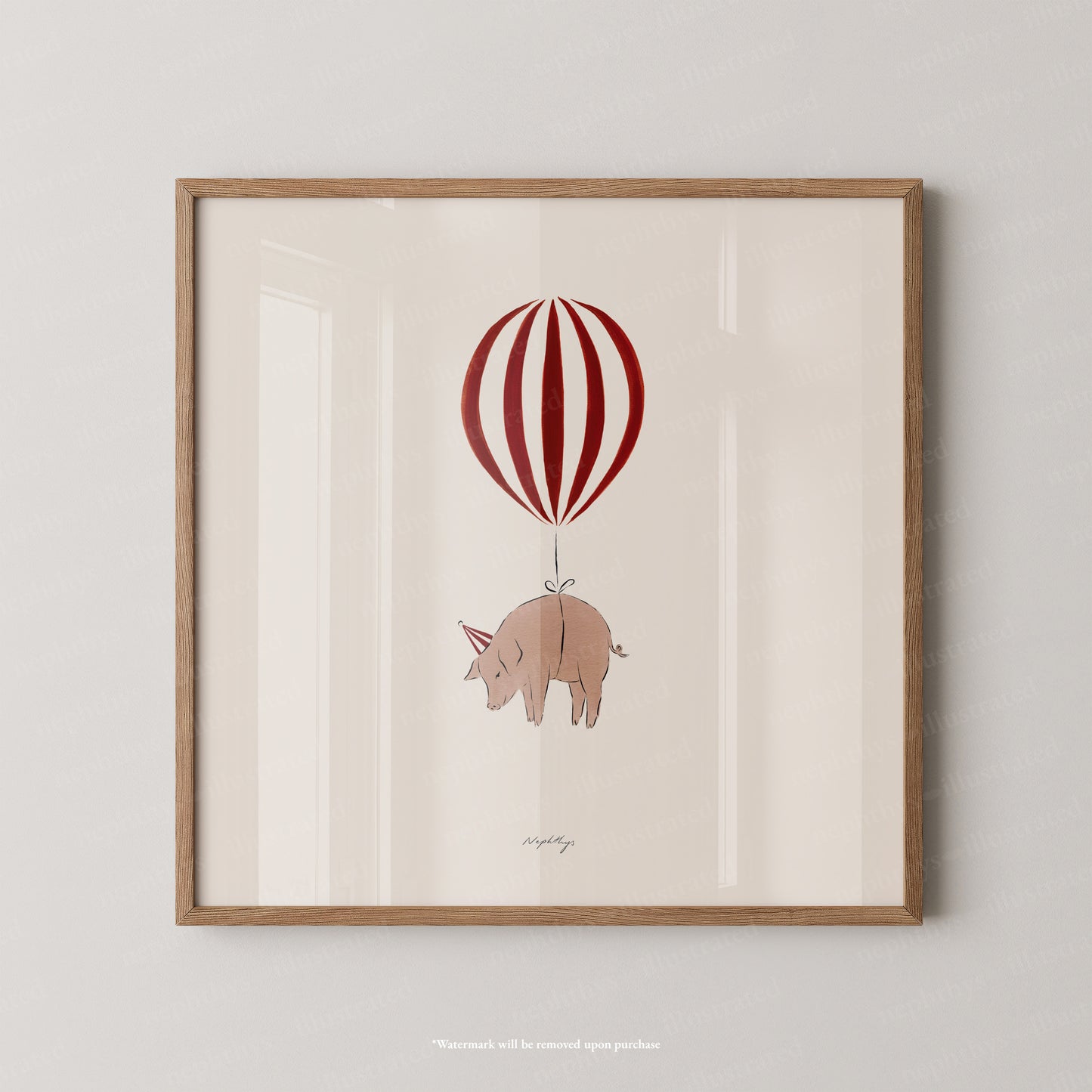 Pig Balloon Personalised