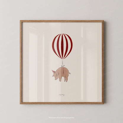 Pig Balloon Personalised