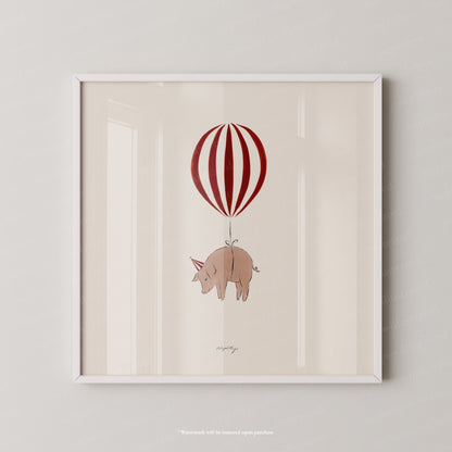 Pig Balloon Personalised
