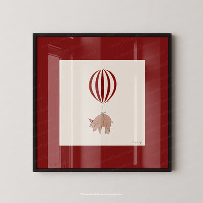 Pig Balloon Personalised