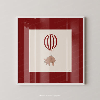 Pig Balloon Personalised