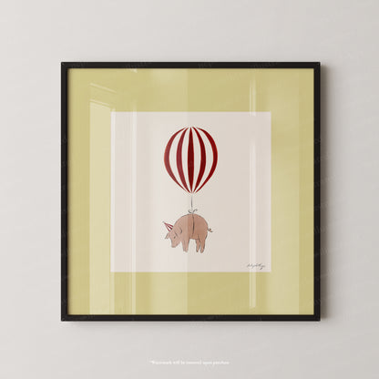 Pig Balloon Personalised