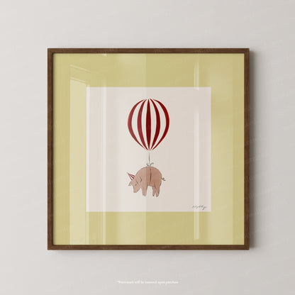 Pig Balloon Personalised
