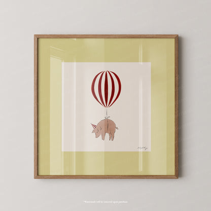 Pig Balloon Personalised