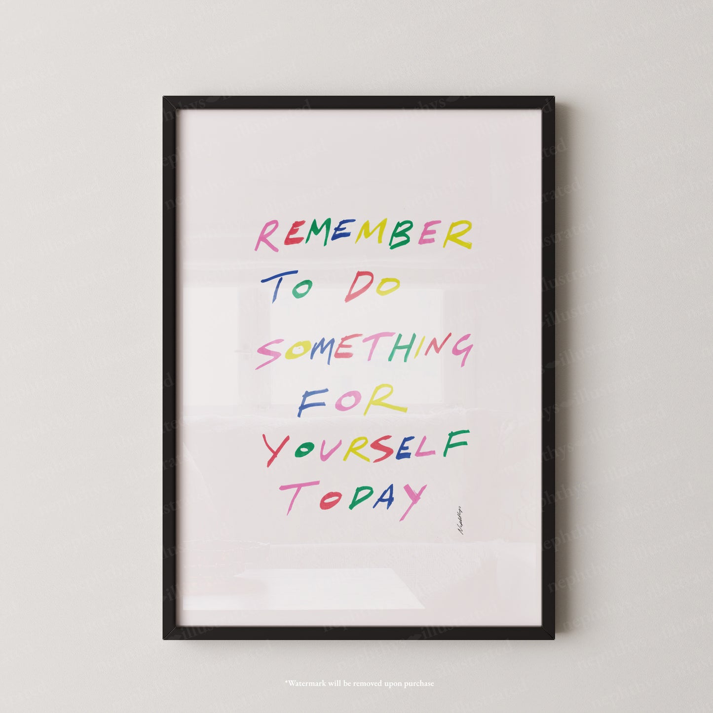 Remember to do something for yourself