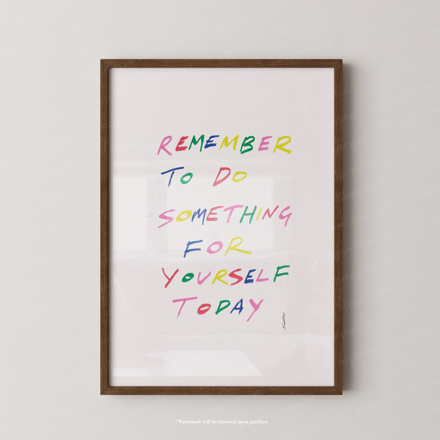Remember to do something for yourself
