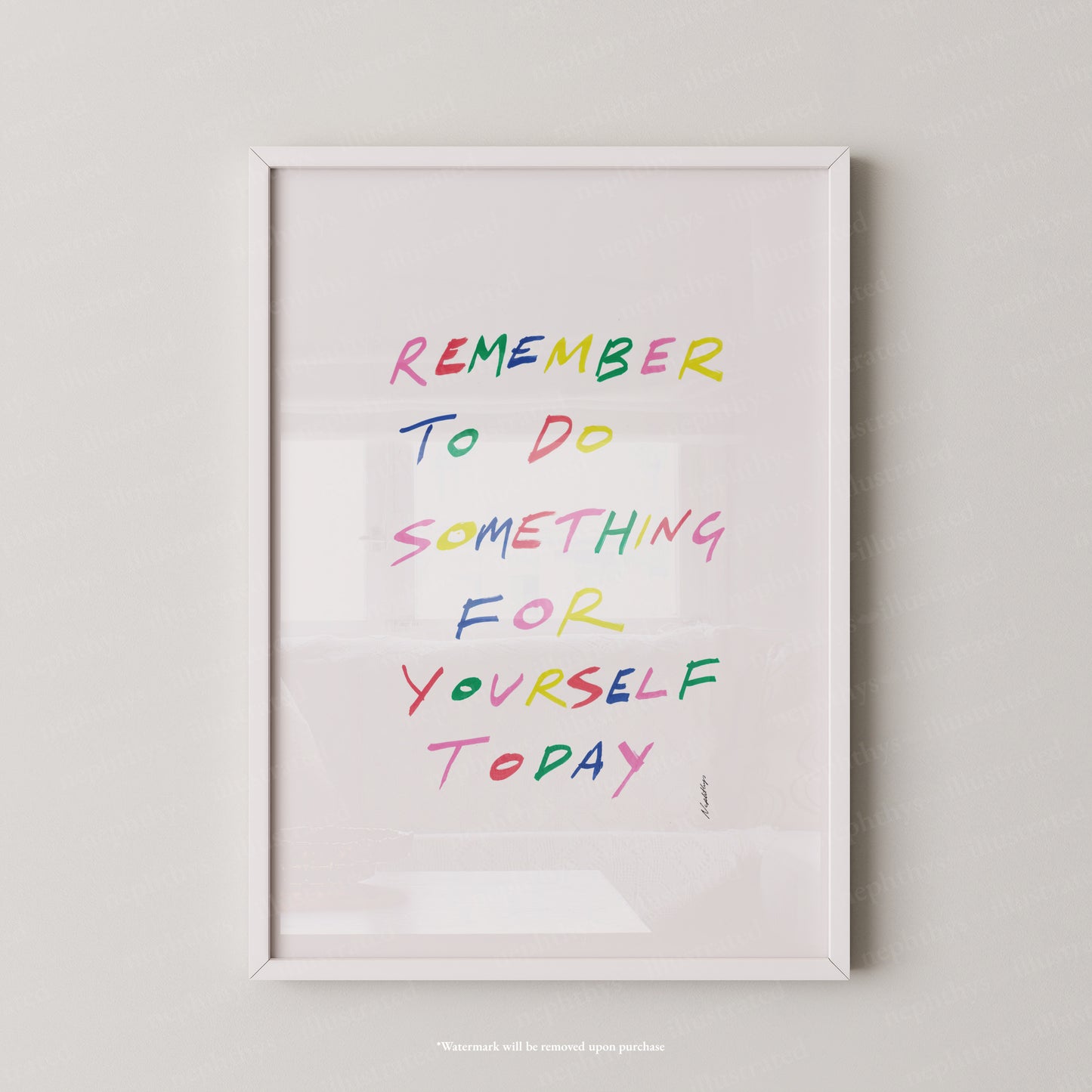 Remember to do something for yourself