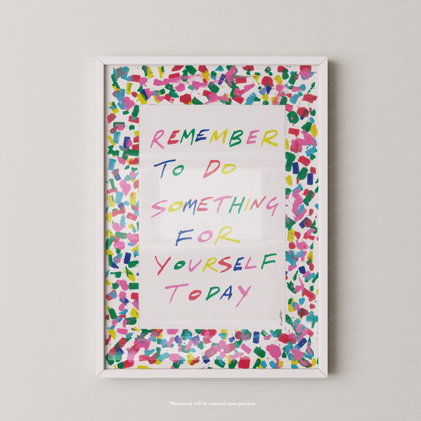 Remember to do something for yourself