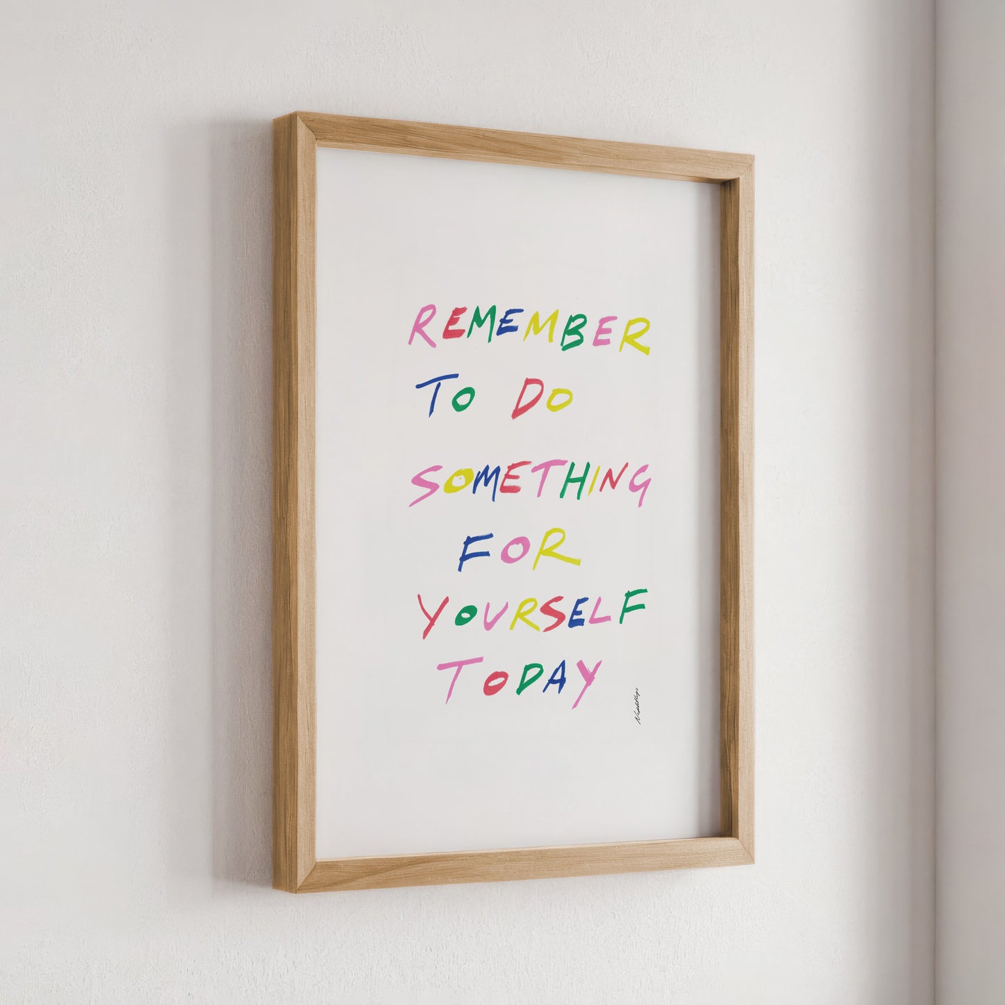 Remember to do something for yourself