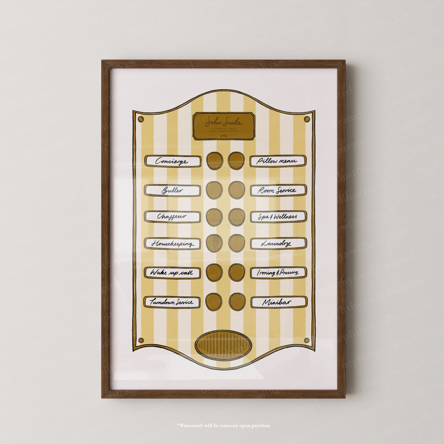 Soho Yellow Stripe