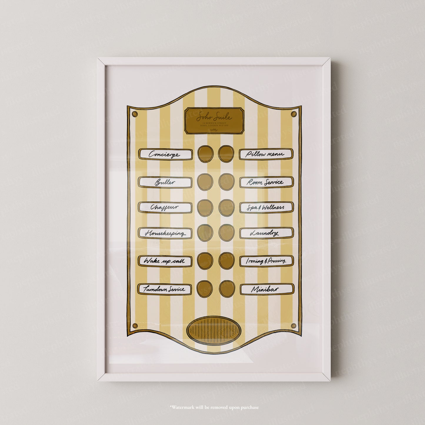 Soho Yellow Stripe