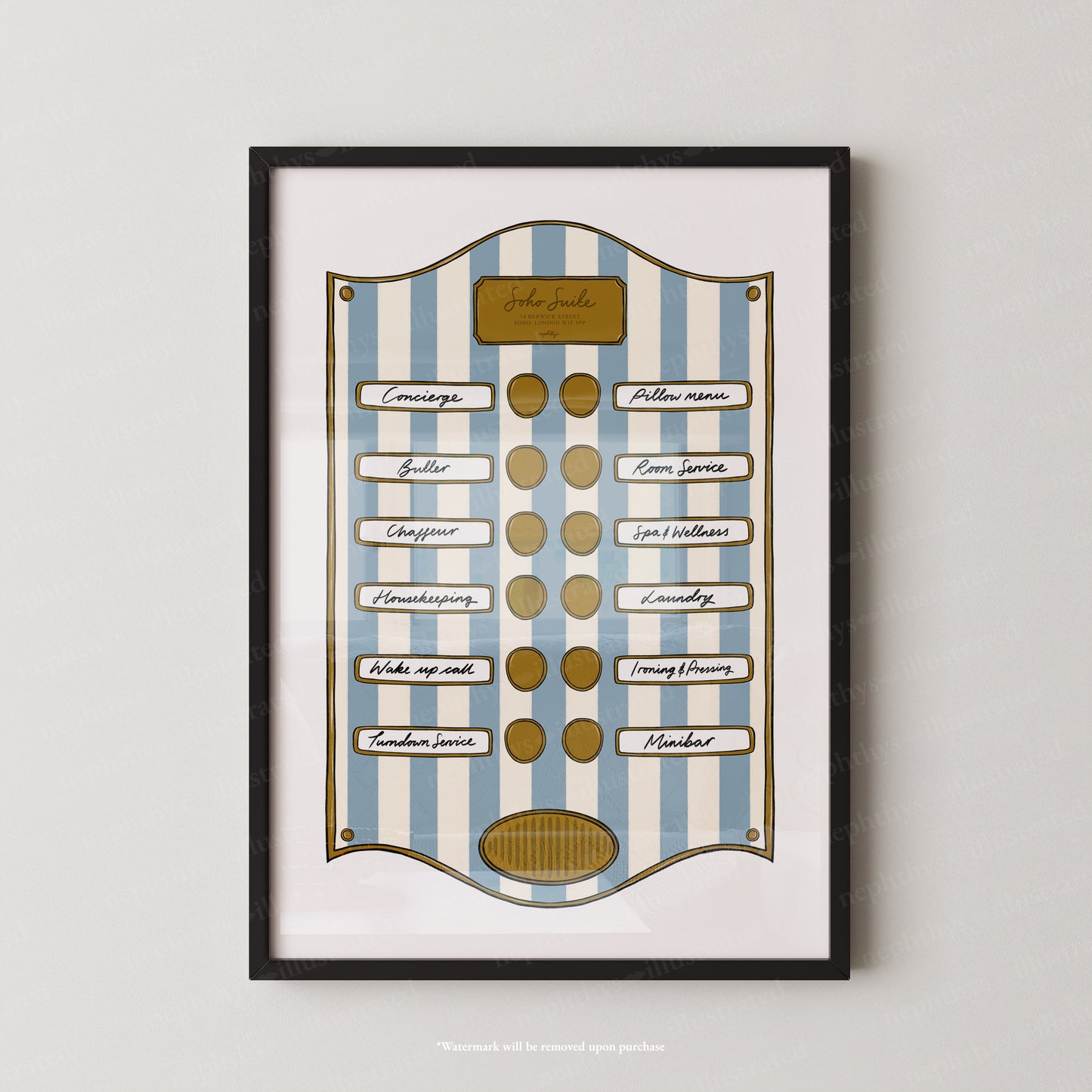 Soho Blue Stripe