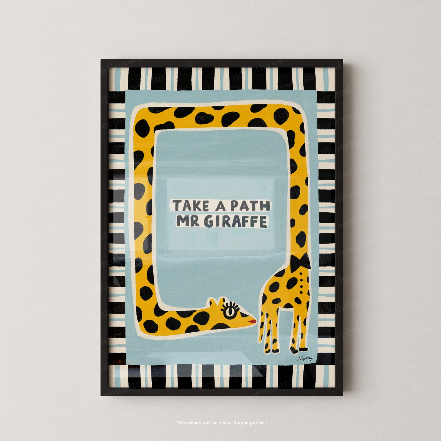 Take a Path Mr Giraffe