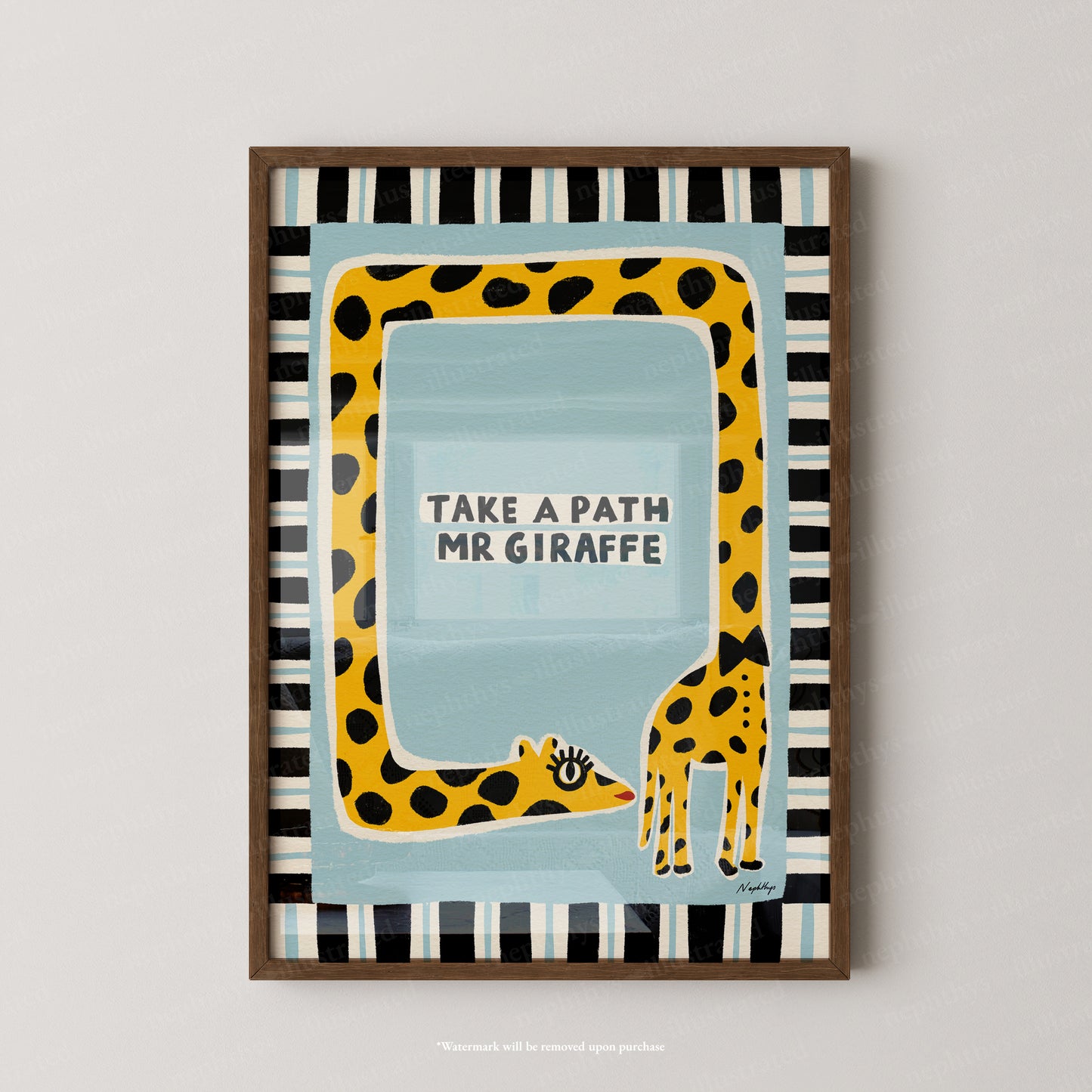 Take a Path Mr Giraffe