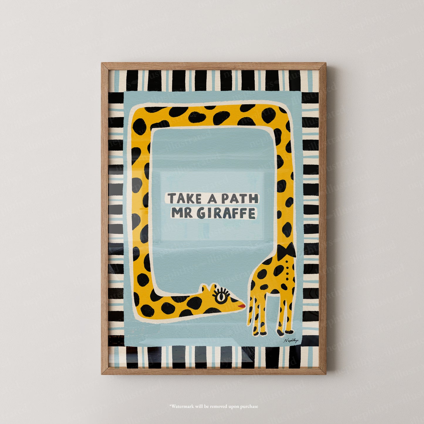 Take a Path Mr Giraffe