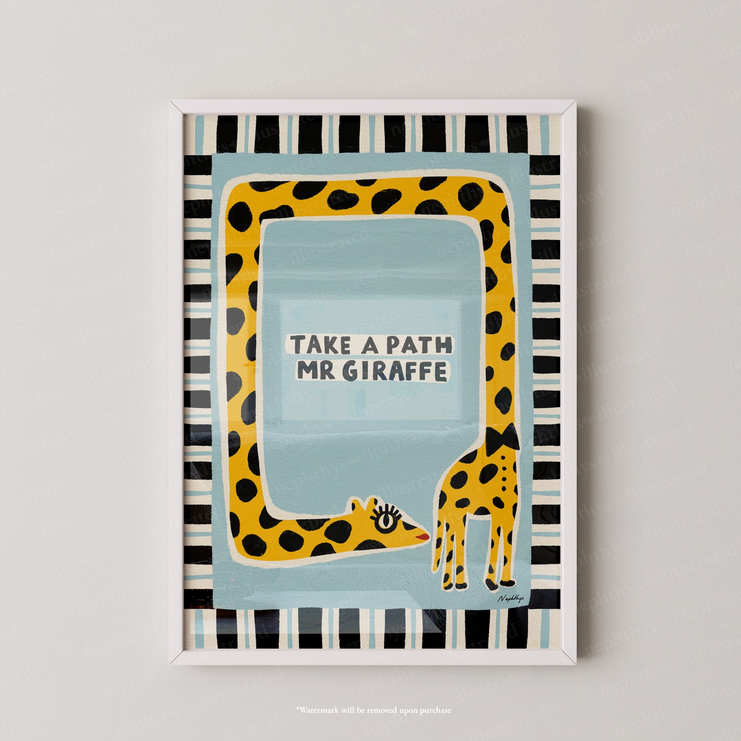 Take a Path Mr Giraffe