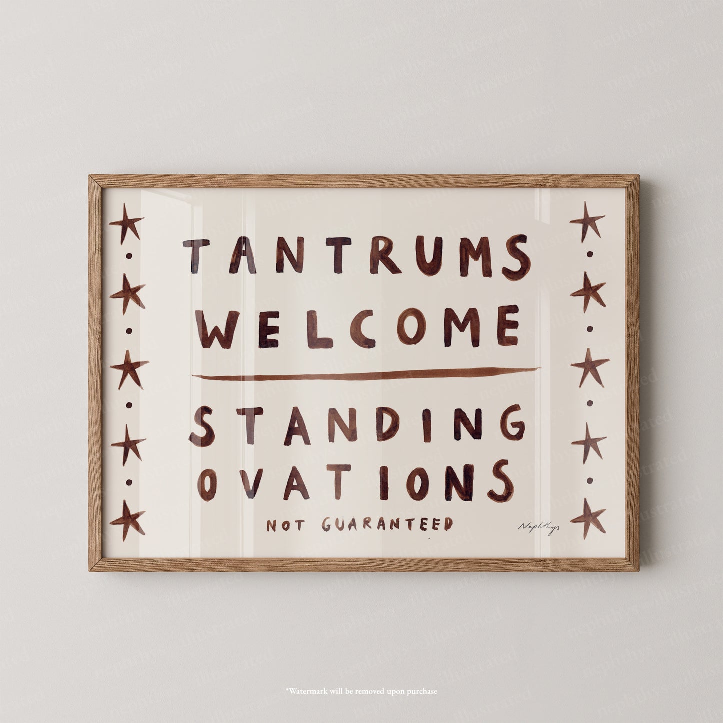 Tantrums welcome
