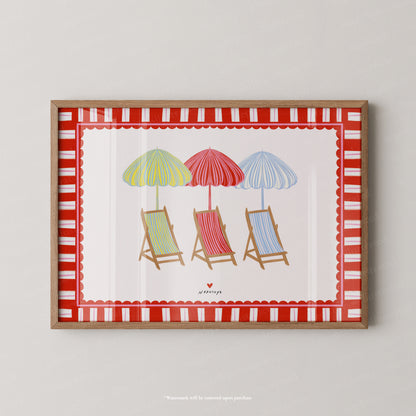 The deck chairs