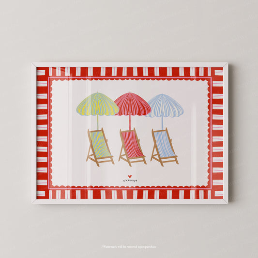 The deck chairs