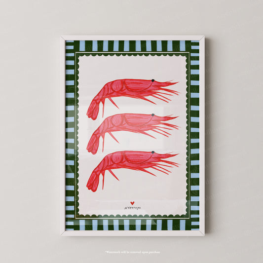 The dancing prawns (Portrait)