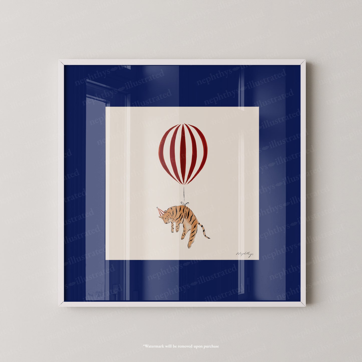 Tiger Balloon Personalised