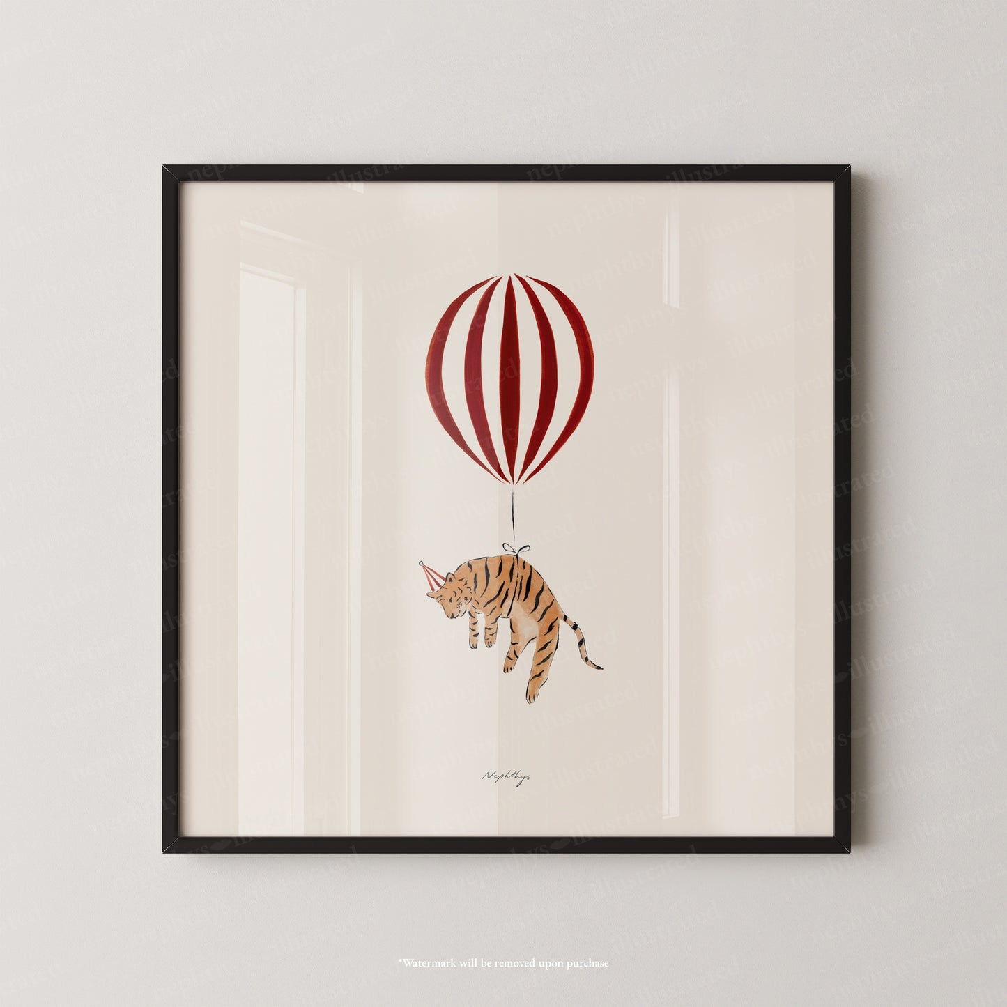 Tiger Balloon Personalised