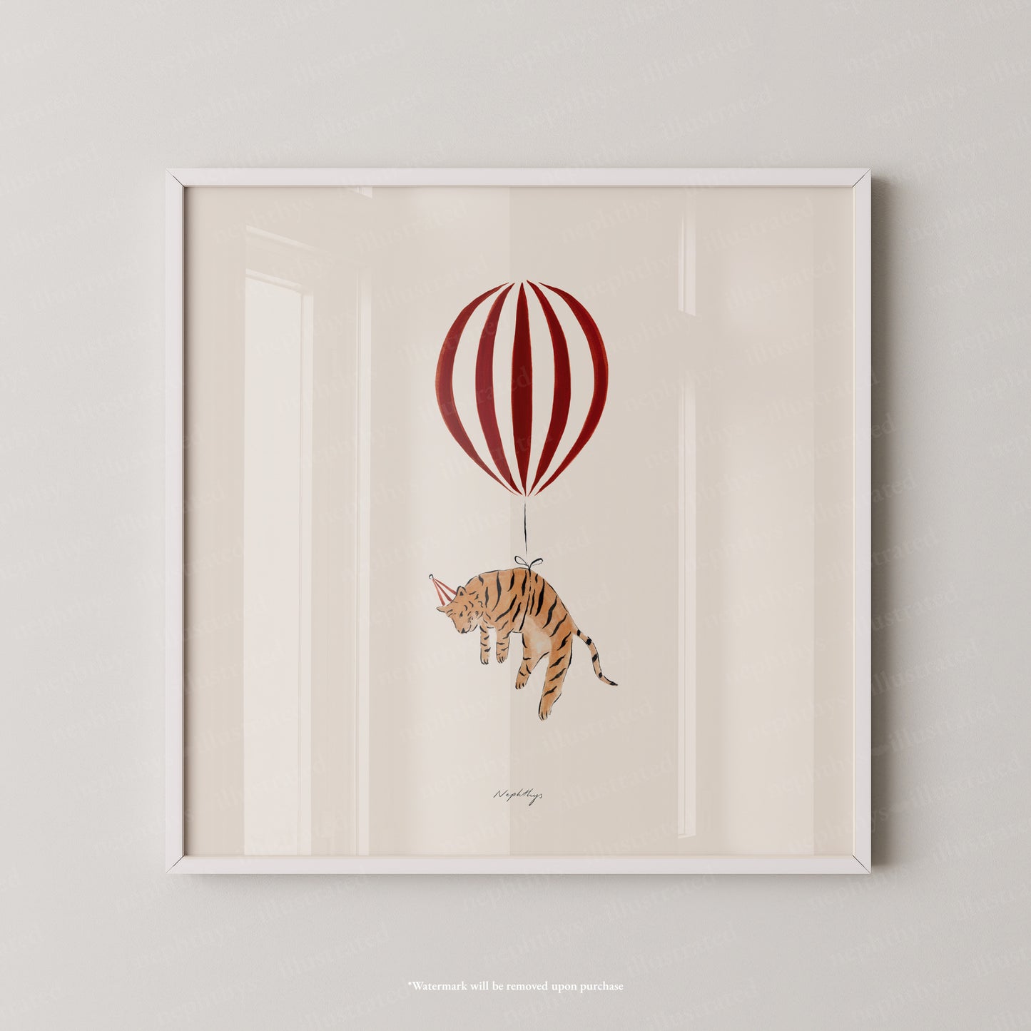 Tiger Balloon Personalised