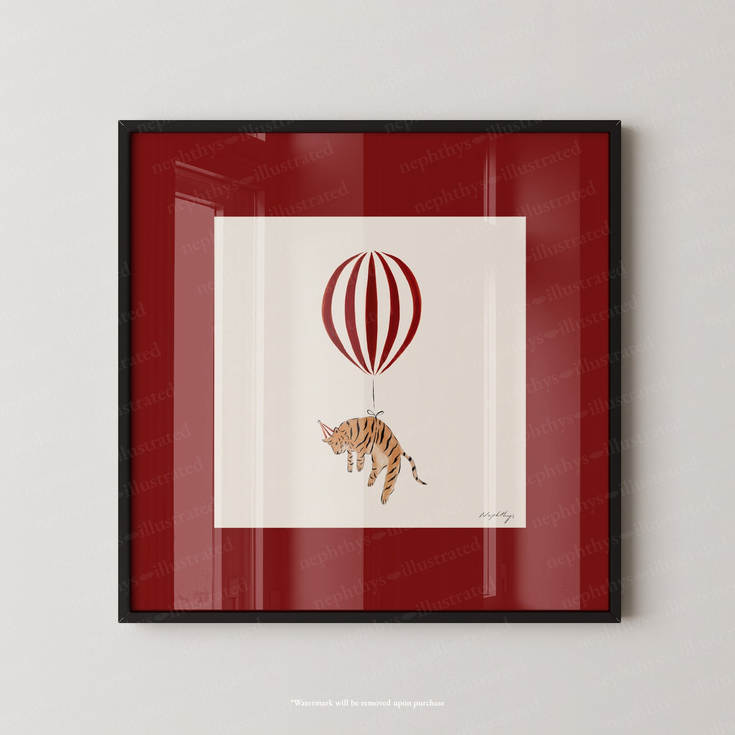 Tiger Balloon Personalised