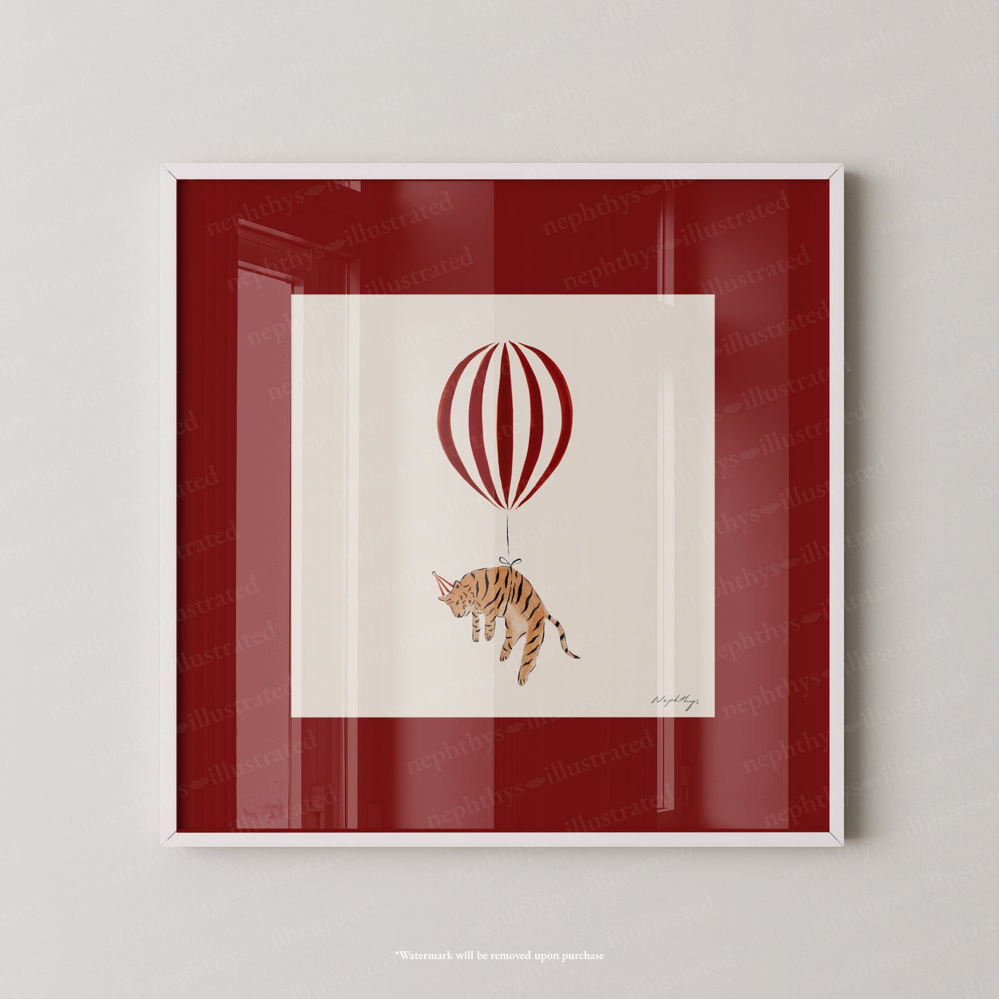 Tiger Balloon Personalised