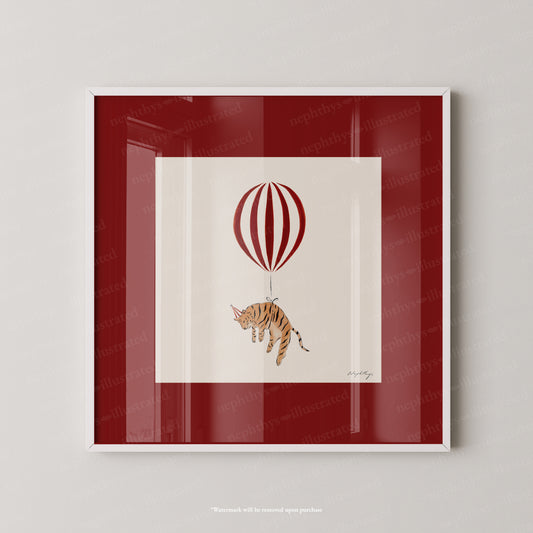 Tiger Balloon Personalised