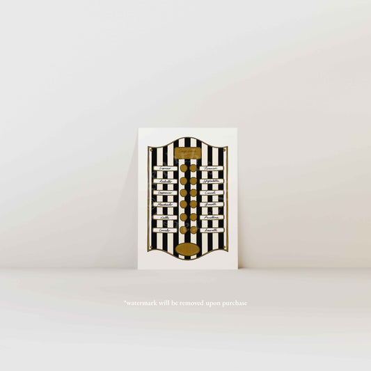 Caffe Lucia Black Stripe