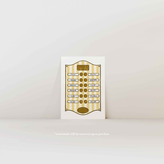 Caffe Lucia Yellow Stripe