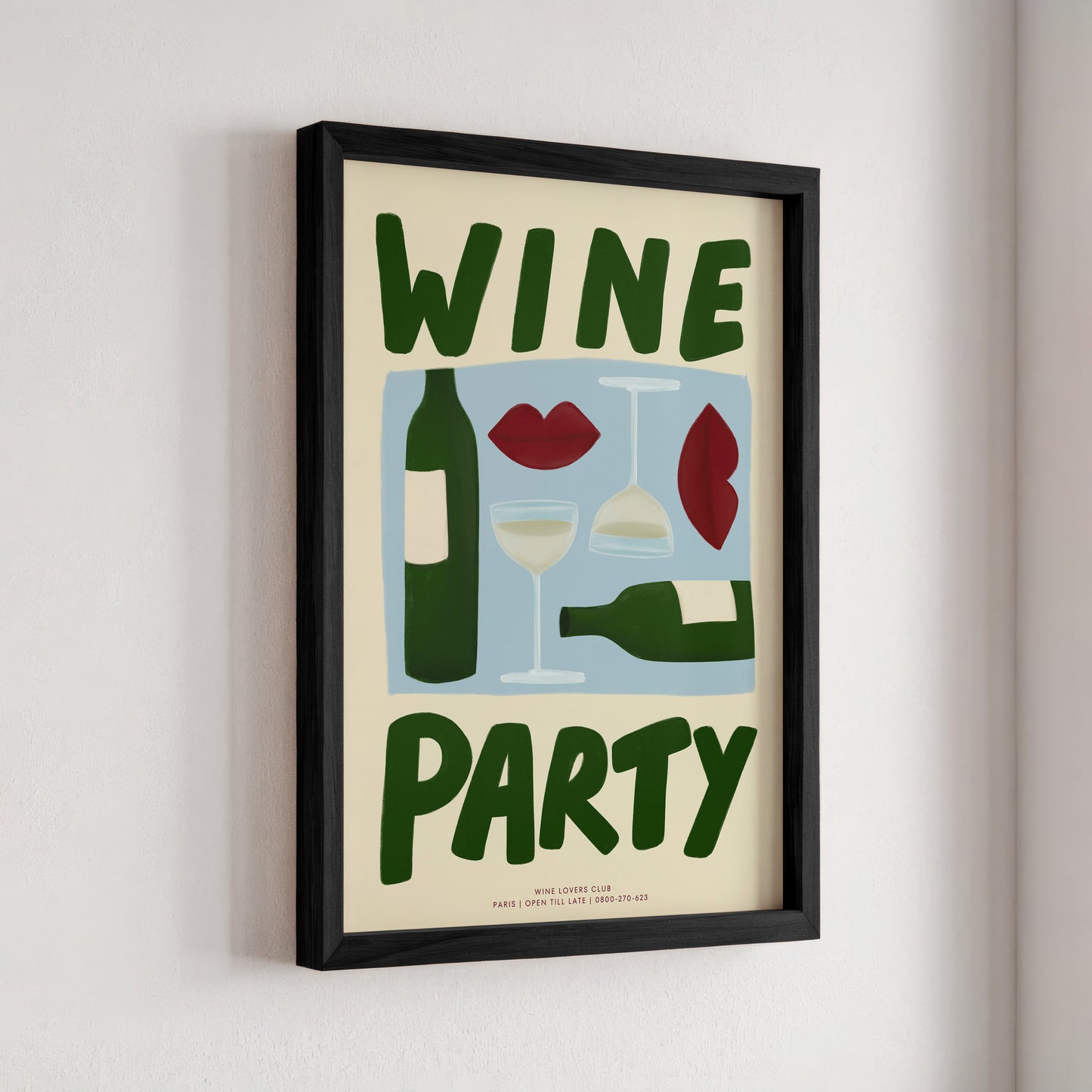 Wine Party - Cream Background