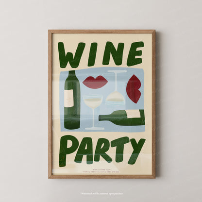 Wine Party - Cream Background