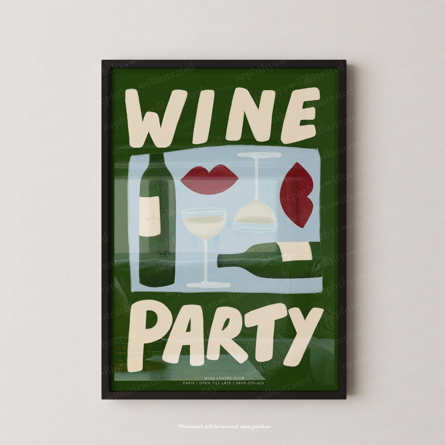 Wine Party - Colourful Background