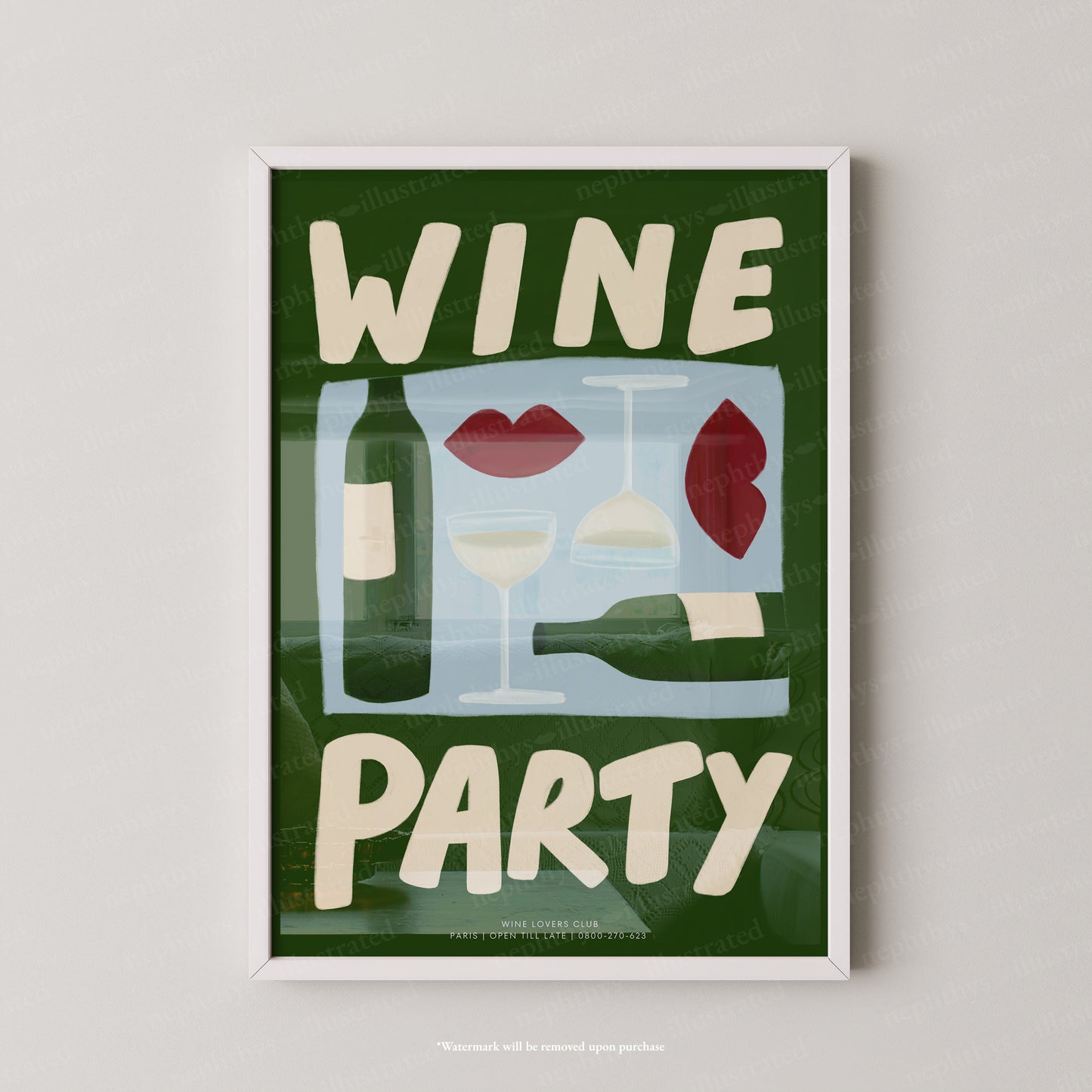 Wine Party - Colourful Background