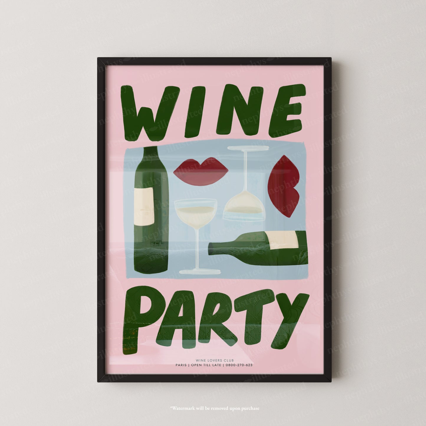 Wine Party - Colourful Background