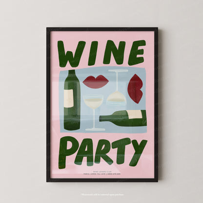 Wine Party - Colourful Background